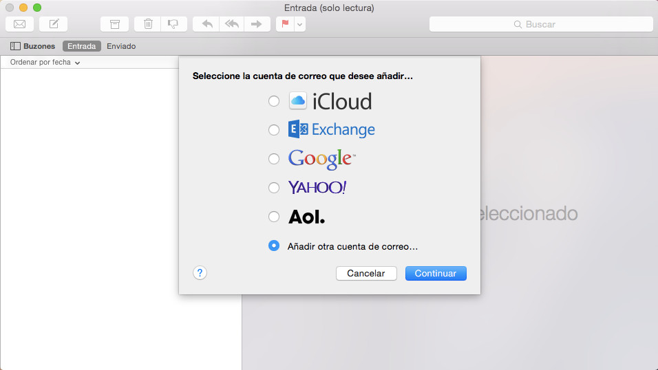 como configurar mail mac